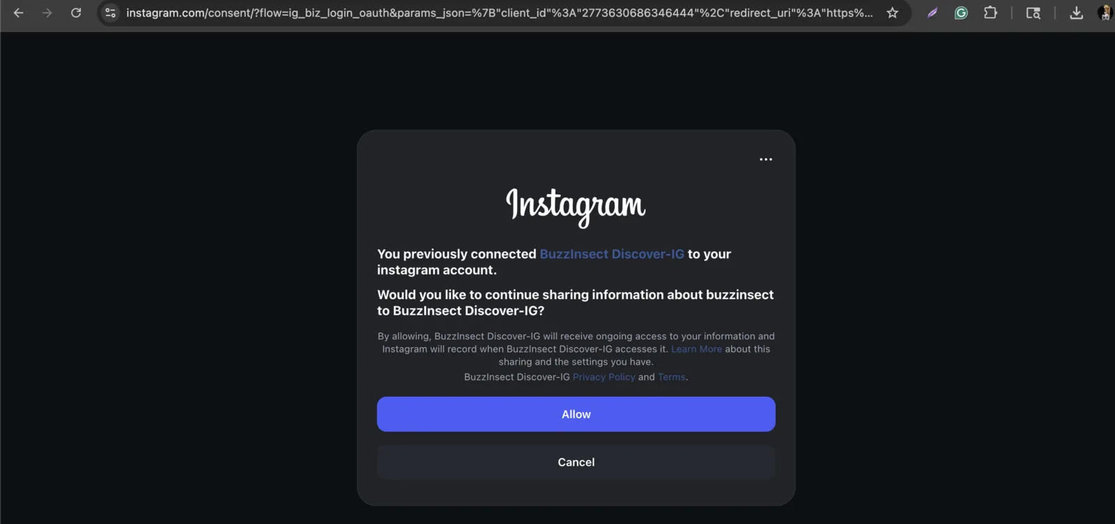 Step 5: Review and tap "Allow"