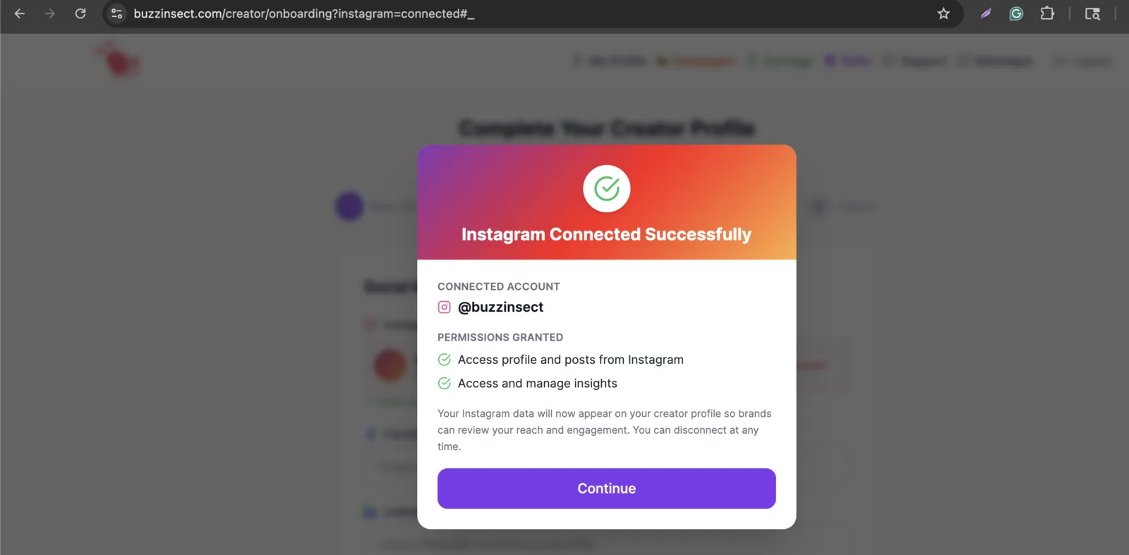 Step 6: You're connected!